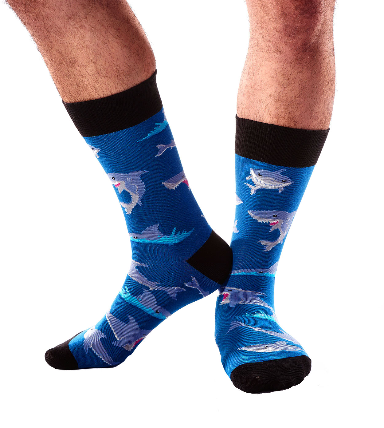 Yo Sox Men'S Novelty Crew Socks In Fun Designs Sharks, Video Games
