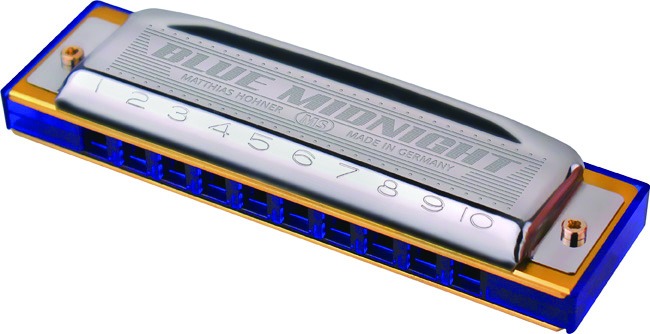 Hohner Blue Midnight Harmonica, Key of C