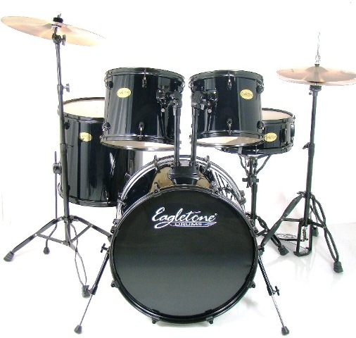 Eagletone 5-piece Neo-Rebel Black Drum Set