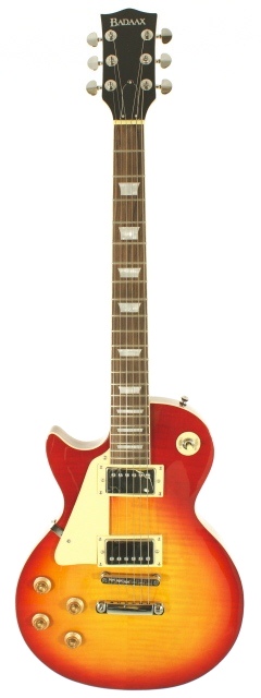 Badaax LP1 Cherry Burst Lefty Electric Guitar with Case