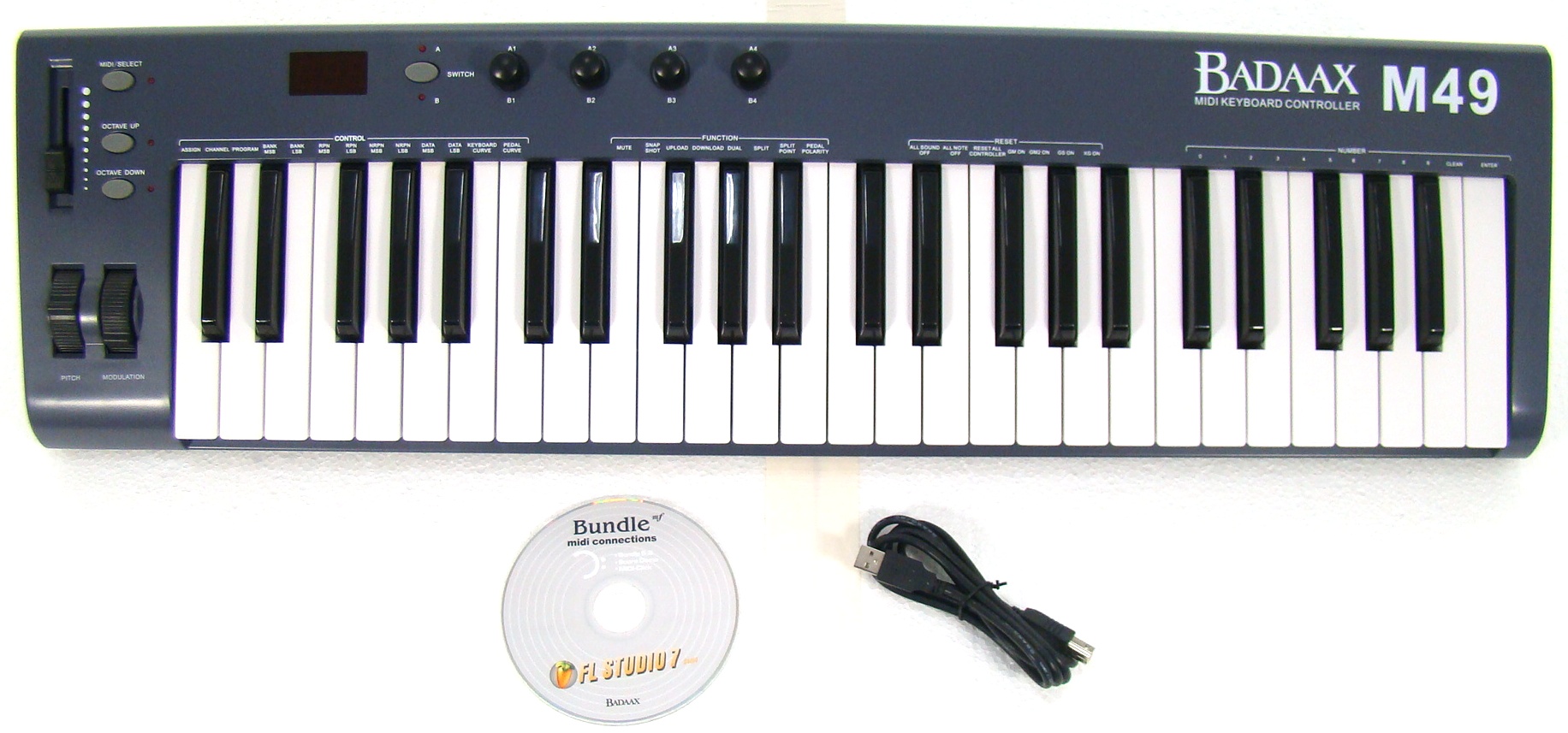 New BadAax MP49 MIDI Keyboard Controller