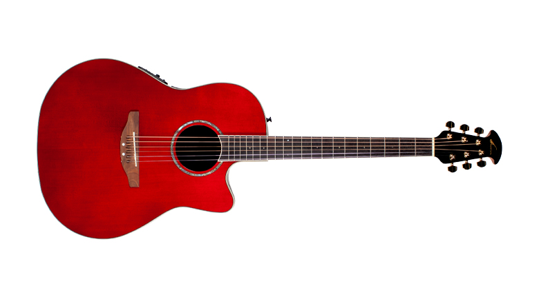 Ovation Celebrity CC28 Ac/El Guitar in Ruby Red