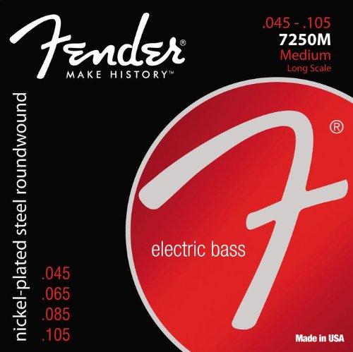 Fender 7250M Nickel/Steel Roundwound Bass Strings