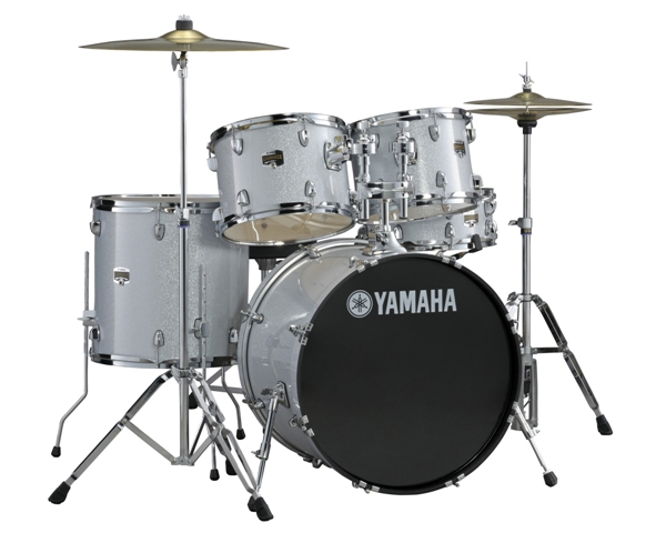 Yamaha GigMaker 5 Piece Drum Set with Hdwr Silver