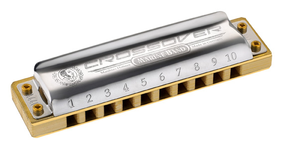 Band Marine Hohner Crossover Harmonica-Key of Ab