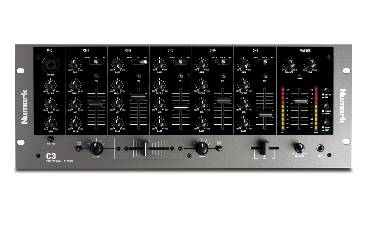 Numark C3 5-Channel Rackmount Mixer