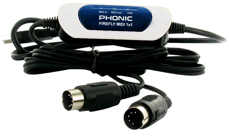 Phonic MIDI Hub Mini 1x1 MIDI-USB Interface
