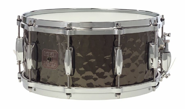 Gretsch 6.5x14 Hammered Black Steel Snare 10 Lug