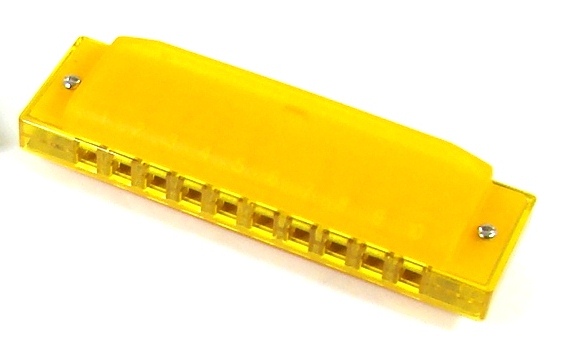 Swan 10 Hole Yellow Plastic Harmonica