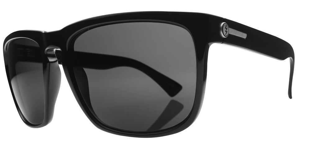Electric Sunglasses Knoxville XL NEW Logo Gloss Black Grey Polarized L1