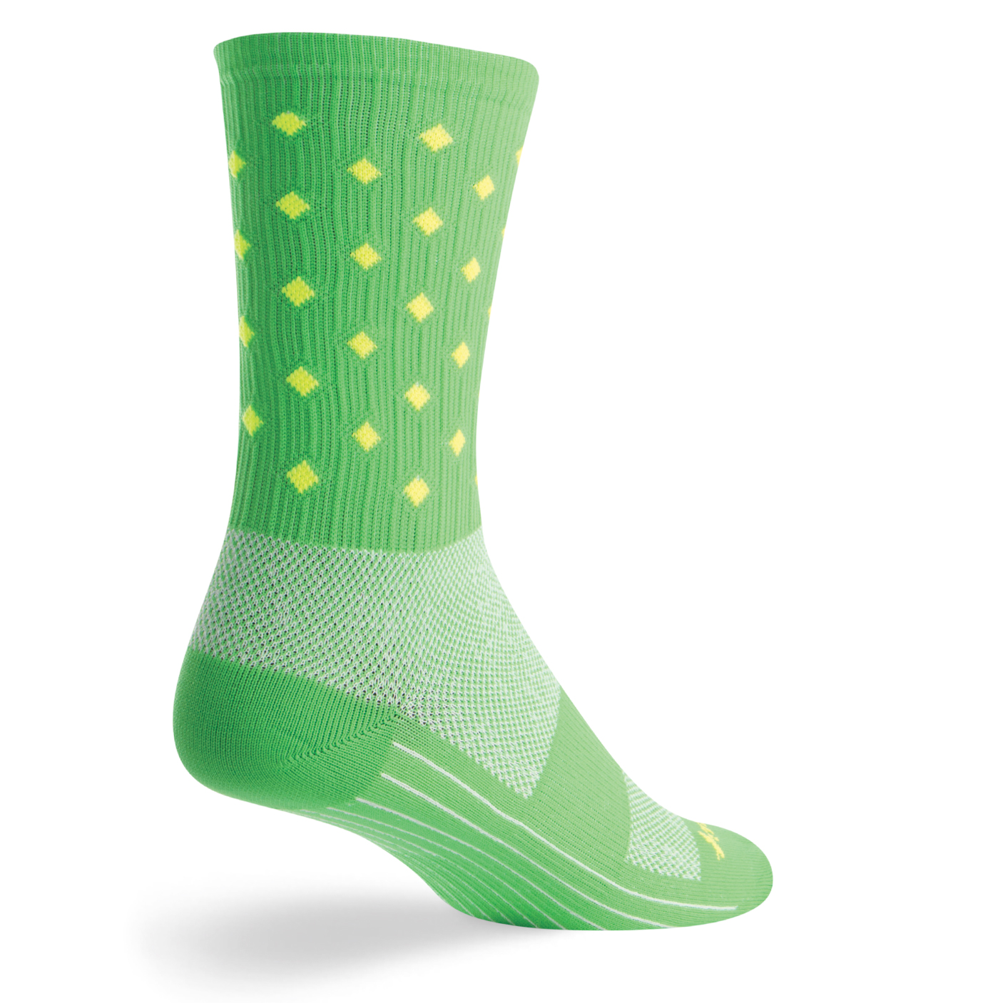 SockGuy SGX 6" Sock Neon Green Size Small/Medium eBay