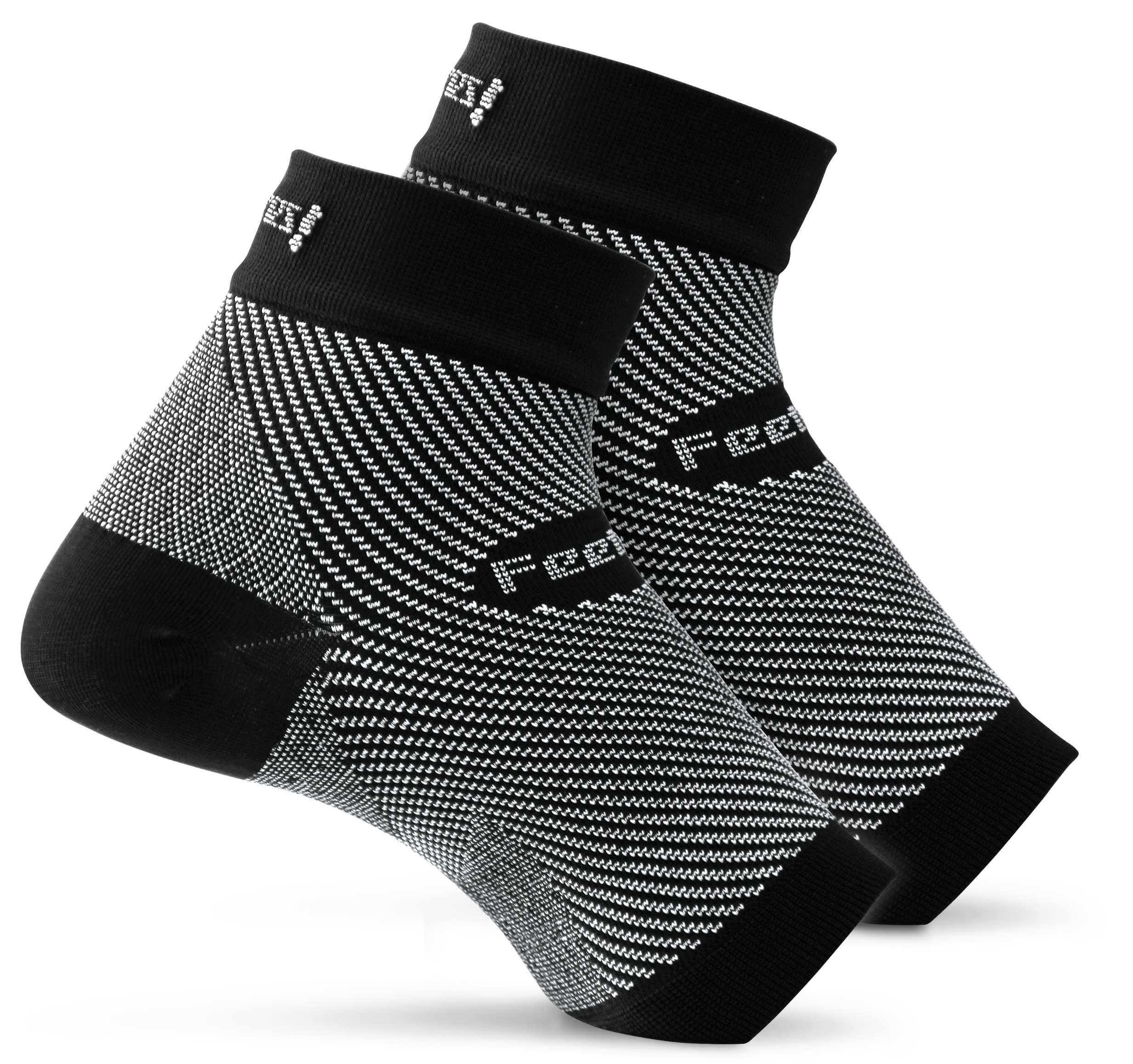 Feetures Plantar Fasciitis Sleeve Pair LargeXLarge Black