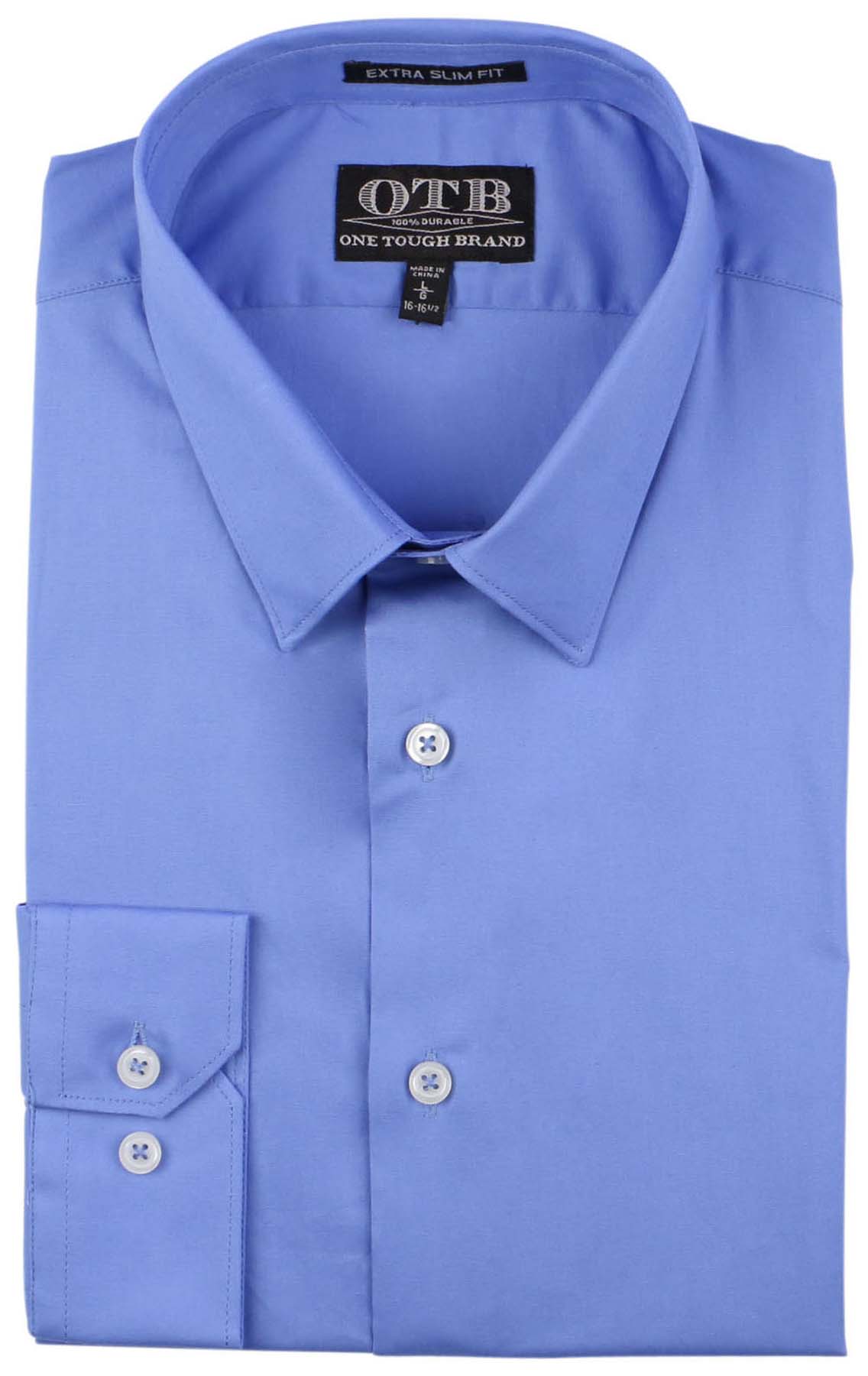 One Tough Brand Men's Extra Slim Fit Button Down Dress Shirt eBay