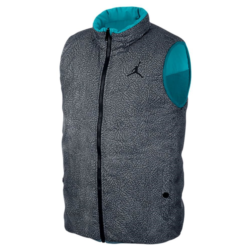 Jordan Men's Nike Ele Padded Reversible Puffer Vest-Black | eBay