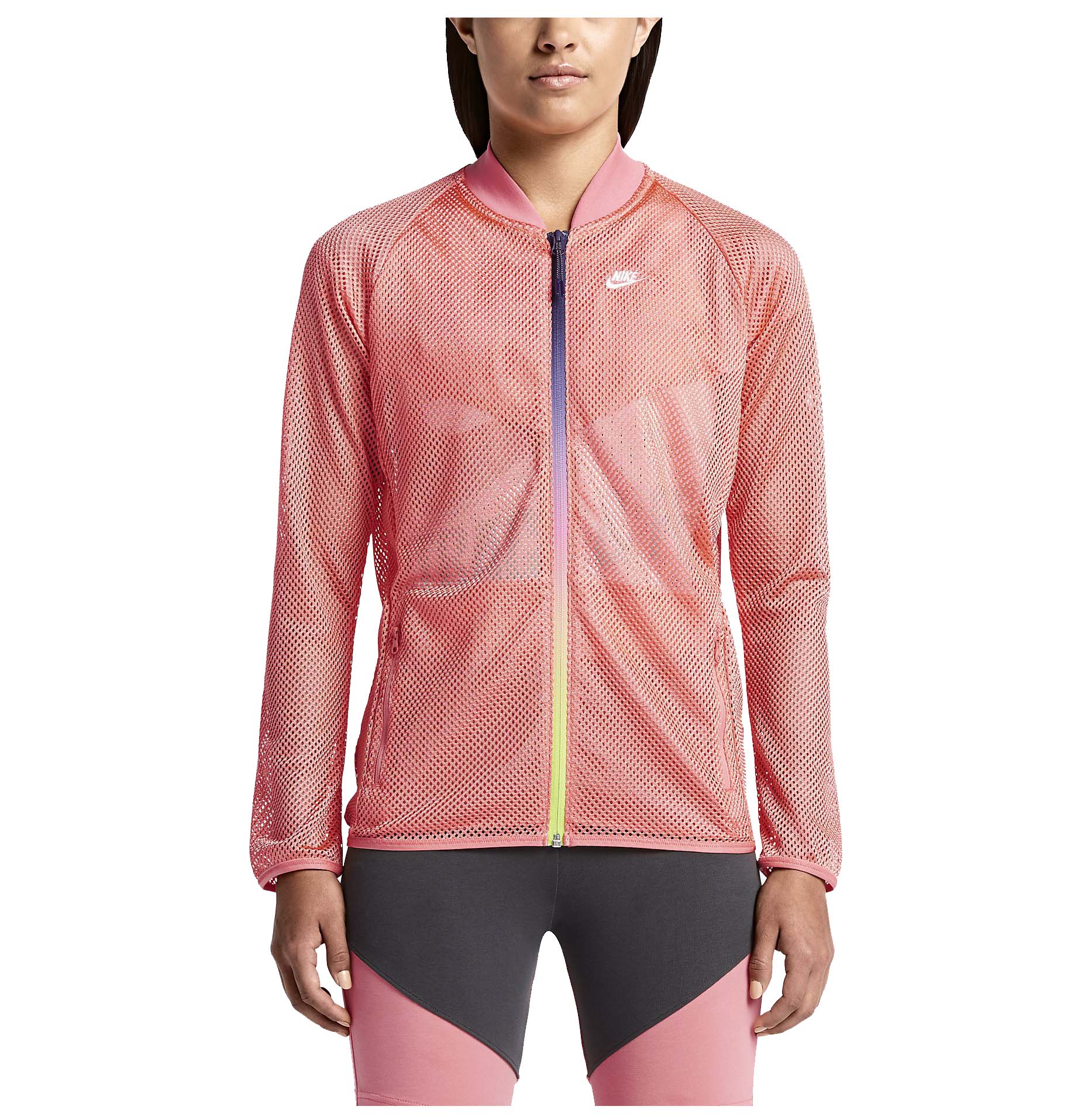 Nike Women's Track & Field Mesh Bomber Jacket eBay