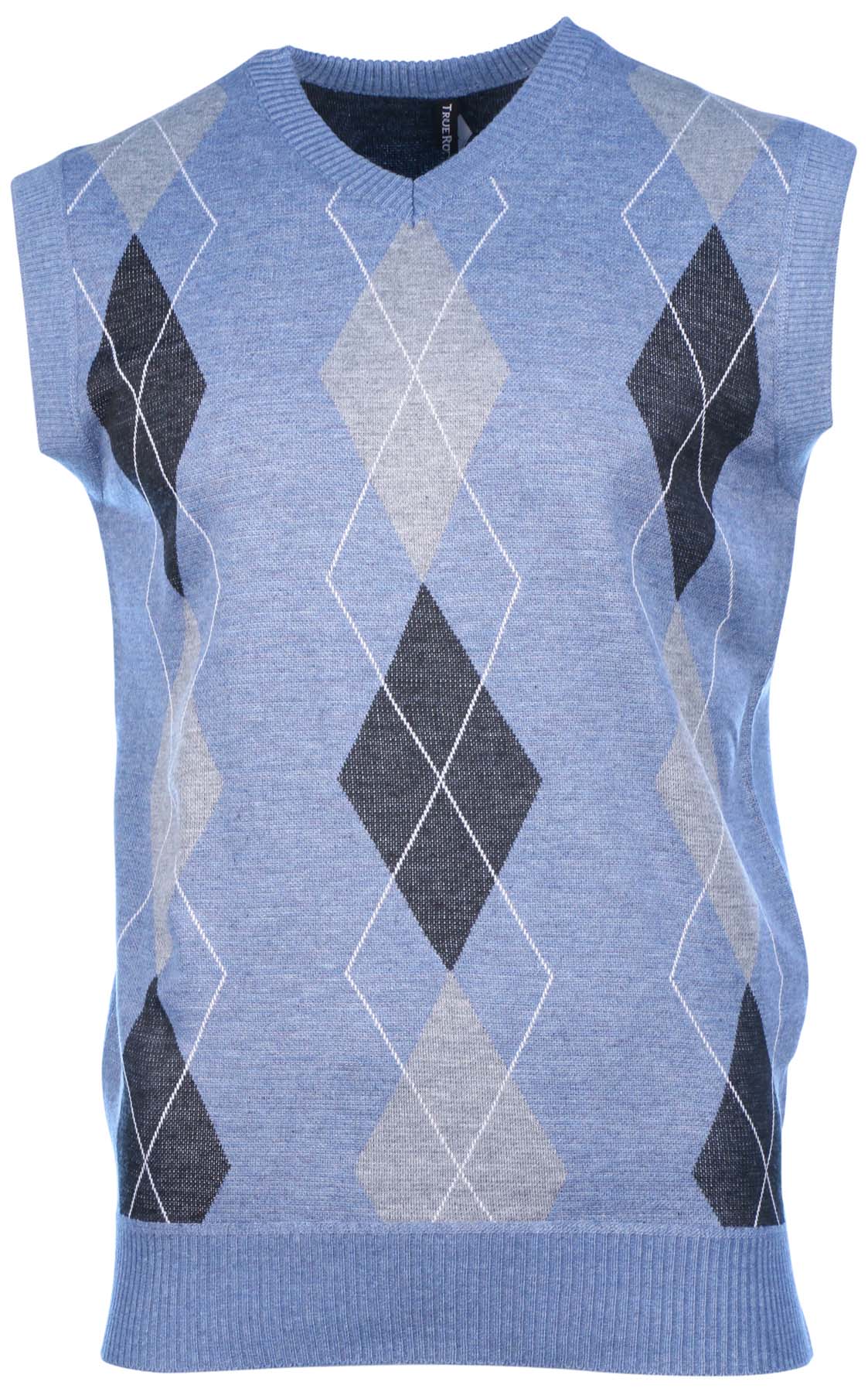 True Rock Men's Argyle VNeck Sweater Vest