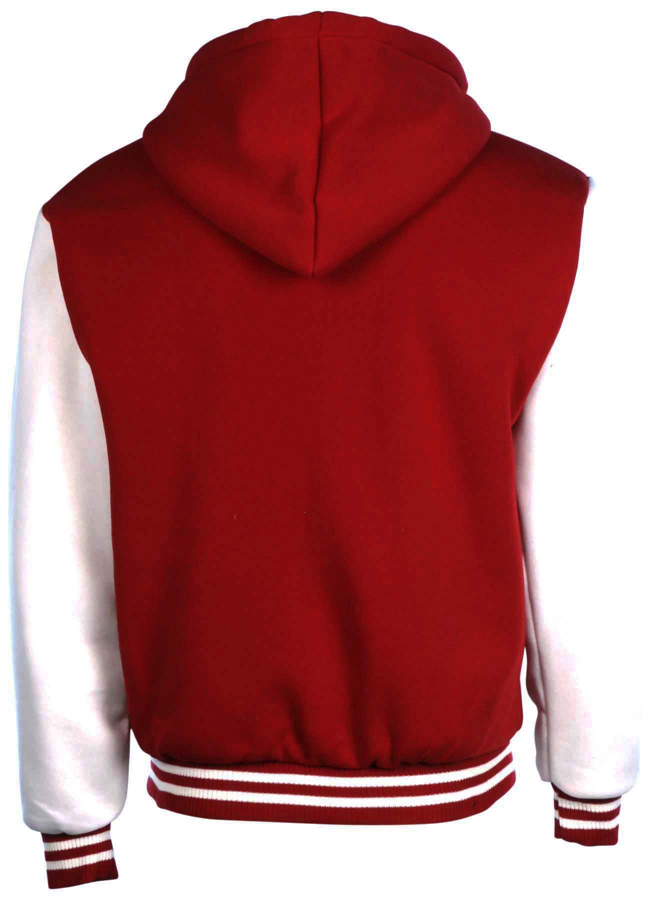 Maximos Men's Sherpa Lined Varsity Full Zip Hooded Jacket eBay