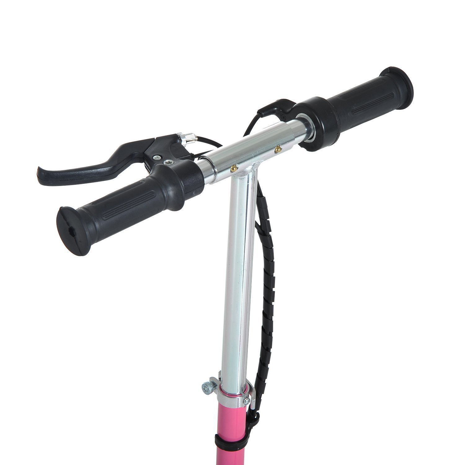 HOMCOM Scooter Plegable Niño Patinete Eléctrico Monopatín Ajustable Carga 50kg