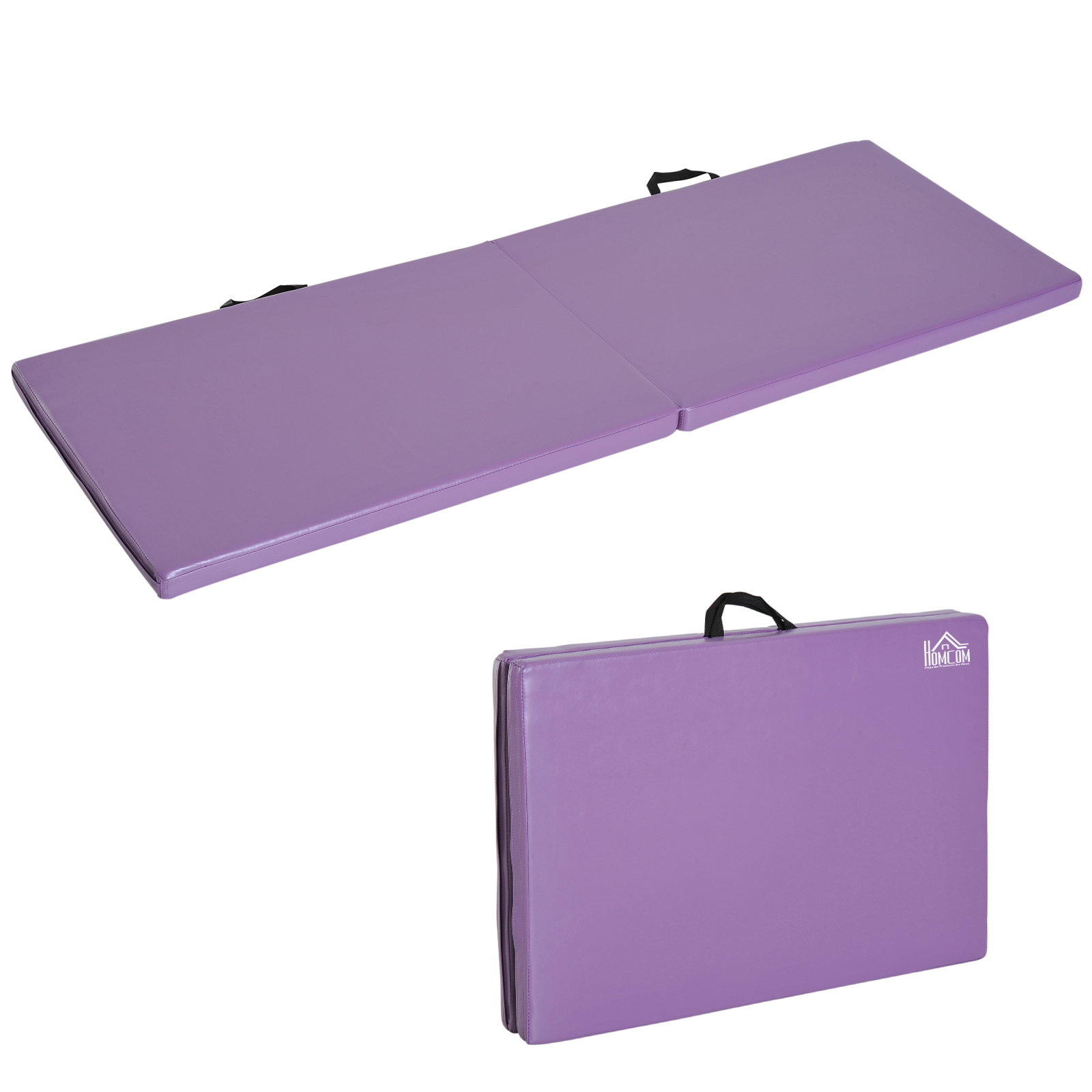 Tapis de Gymnastique Yoga Pilates Fitness Pliable 180 x 60 x 5 cm Similicuir
