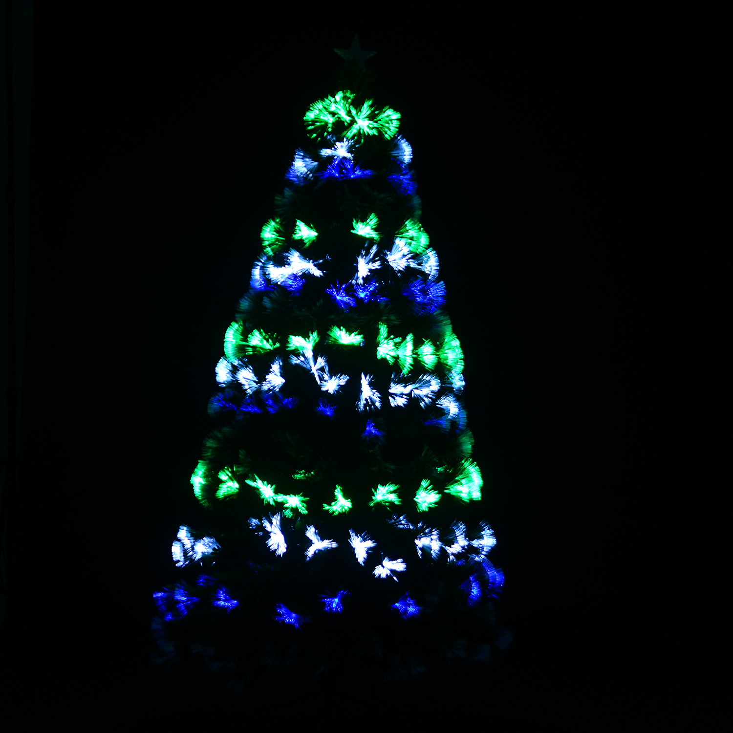 Weihnachtsbaum Tannenbaum Baum LED Glasfaser 150cm//180cm Beleuchtet 4 Farben
