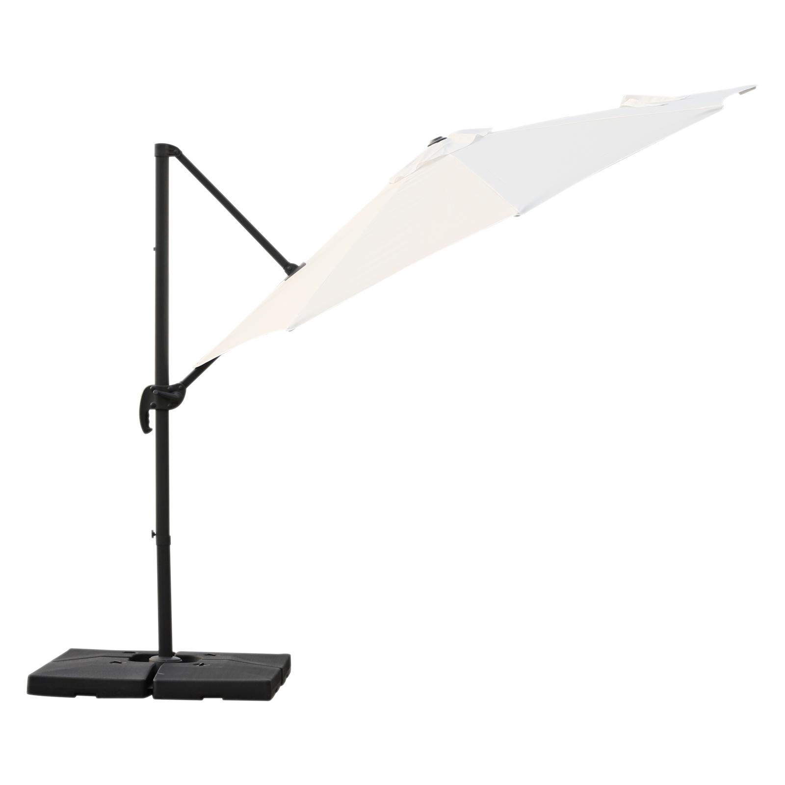 Outsunny Ampelschirm Sonnenschirm Roma Gartenschirm Bodenkreuz verstellbar Ø3m