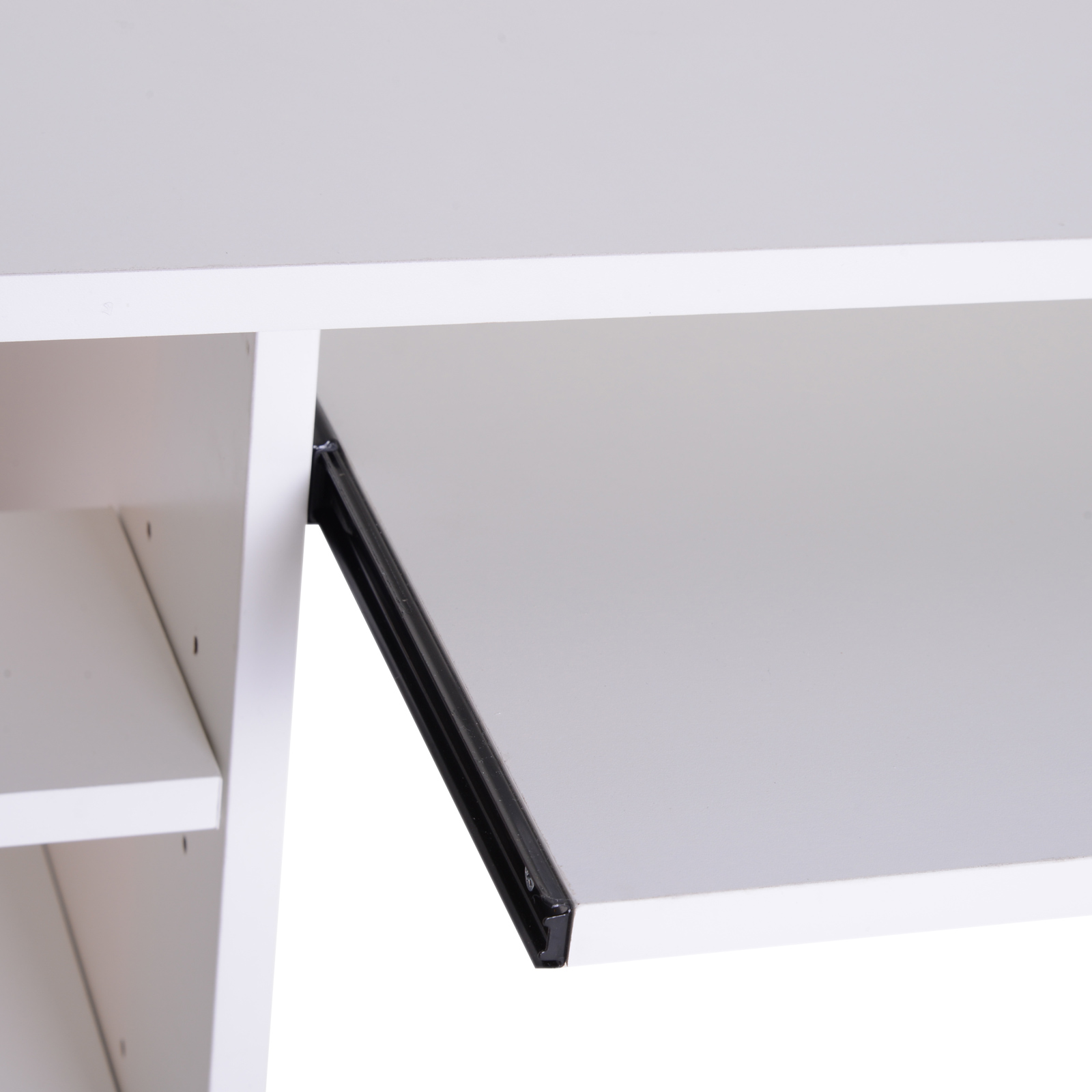 HOMCOM Computertisch Computer Schreibtisch Bürotisch PC Tisch Holzfurnier