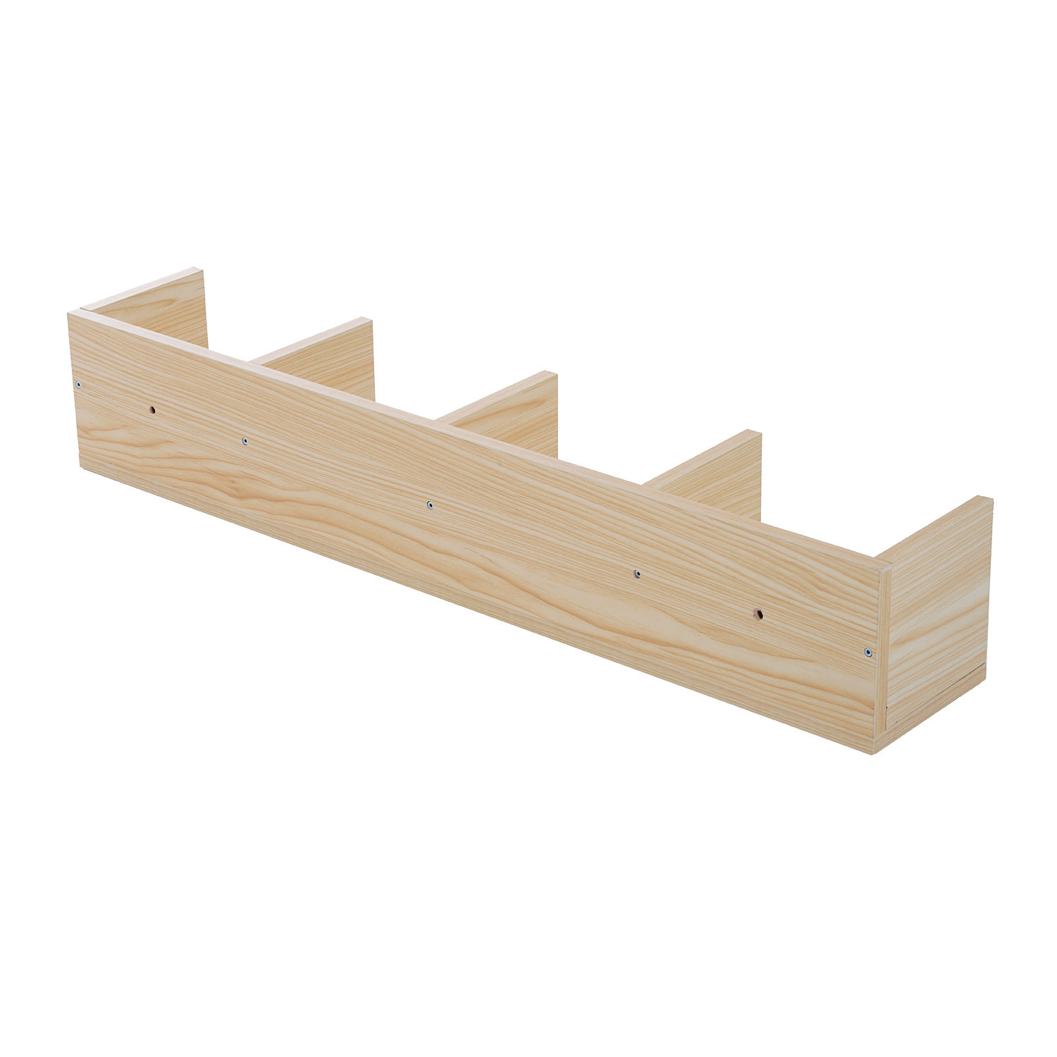 Modern Wall Mount Storage Shelf CD Media Storage Rack Wooden Unit 4 Cubes