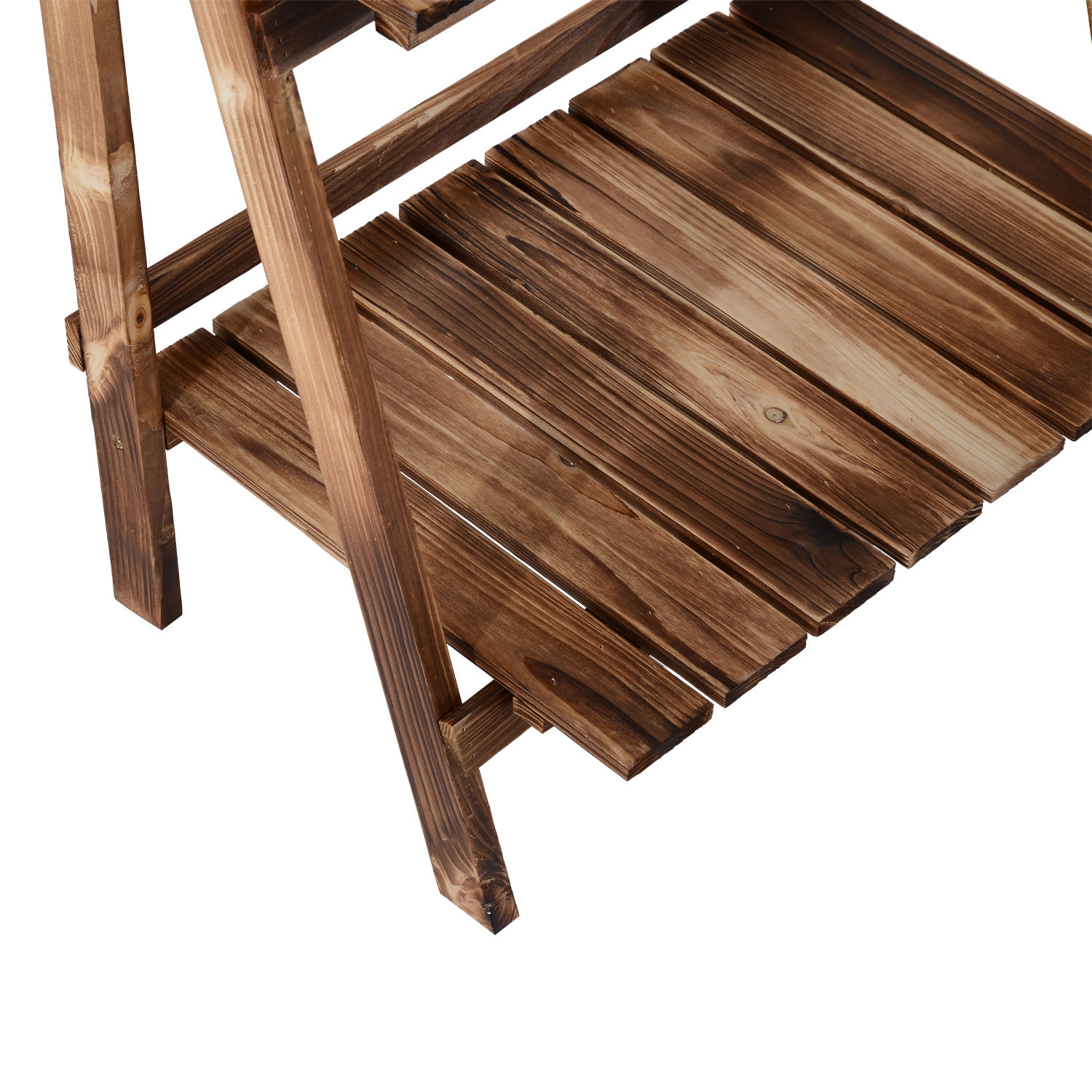 Pflanzentreppe Blumentreppe Blumenbank Pflanzregal Ständer 3 Stufen Tannenholz