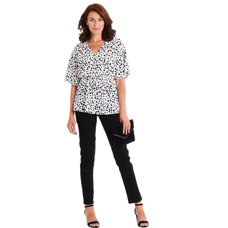 Femme Kimono Wrap Blouse simplement être