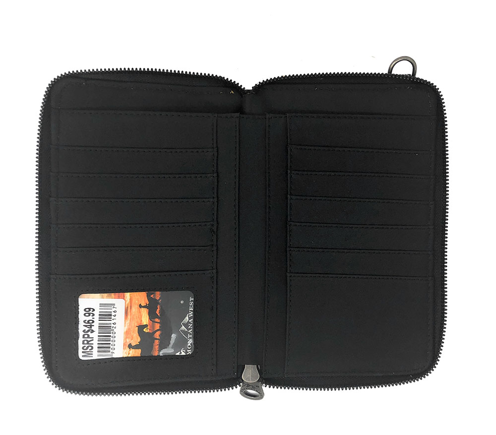 Montana West Womens Crossbody Wallet Embroidered Collection Cell Phone Case