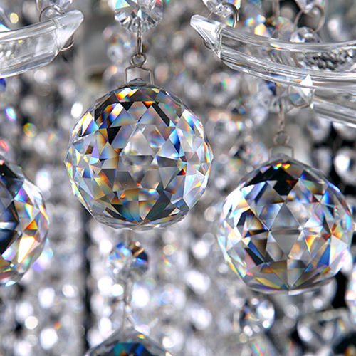 Luxury Spectacular Square Crystal Flush Mount Ceiling Fixture Light 5-Star Hotel