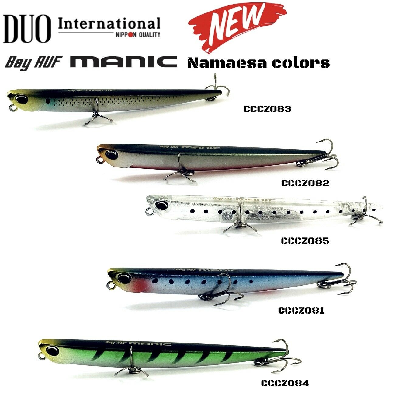 Duo Sinking Pencil Lure Bay Ruf Manic 115