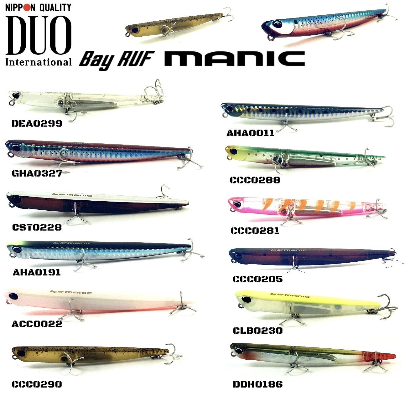 Duo Sinking Pencil Lure Bay Ruf Manic 115