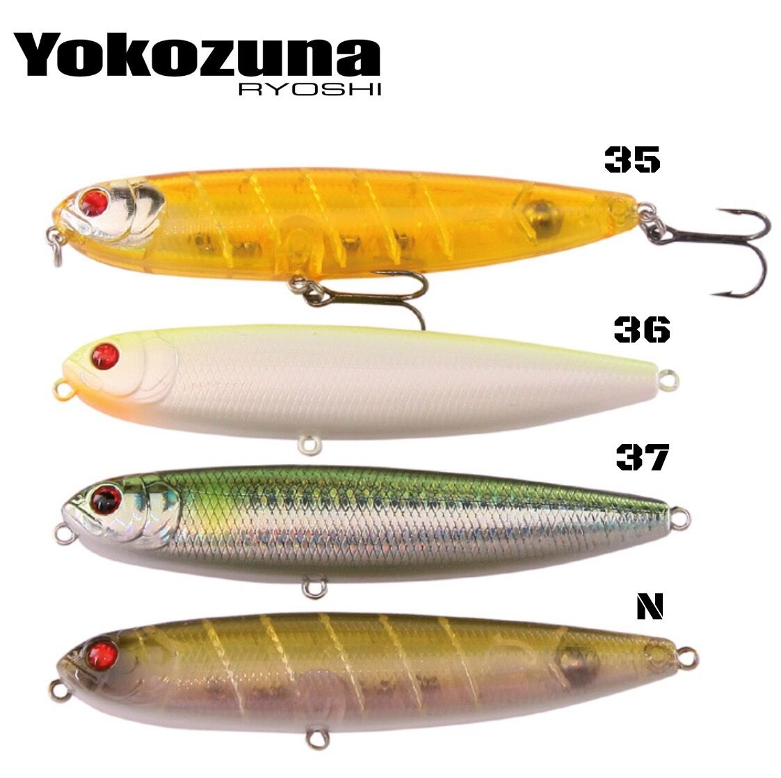 Topwater Floating Spinning Lure Yokozuna Ryoshi Shibasu 105Mm//17G