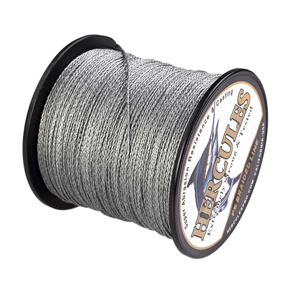 4//8 Strands PE Hercules 100lbs Braided Fishing Line Weave Fish Spool Bulk Fly