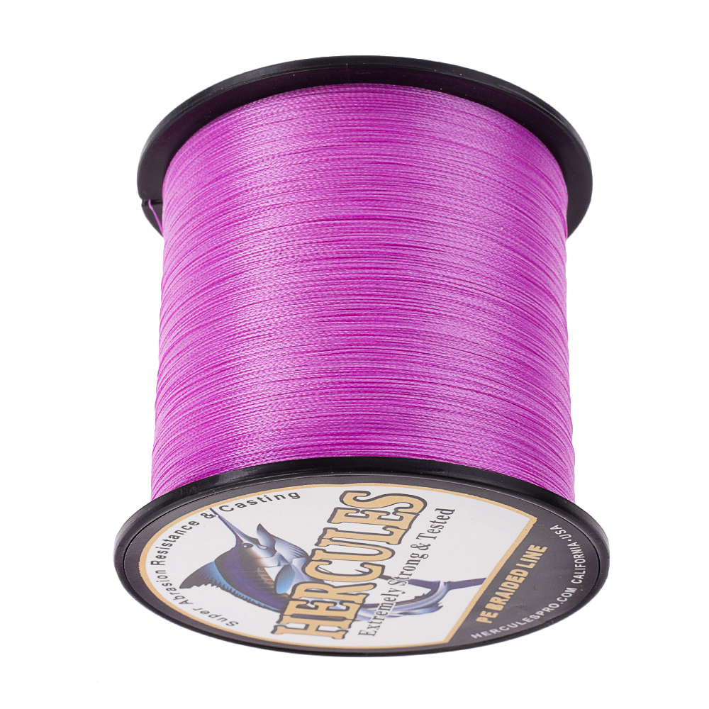 1000M 1094Yds 6-100LB Test Color Select Hercules Braid Fishing Line PE 4 Strands