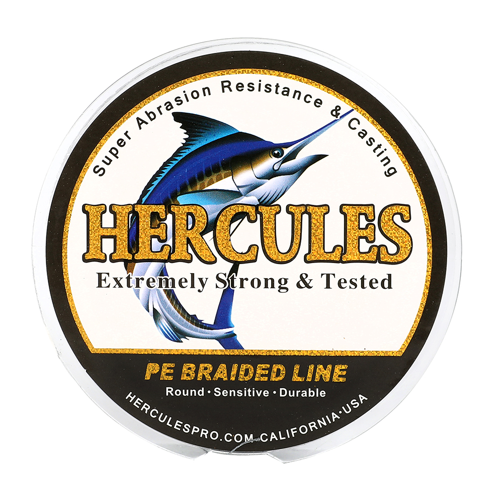 Hercules 4 8 9 12 Strands PE 6-300lbs 109-2187yds Braided Fishing Line Gray Bass