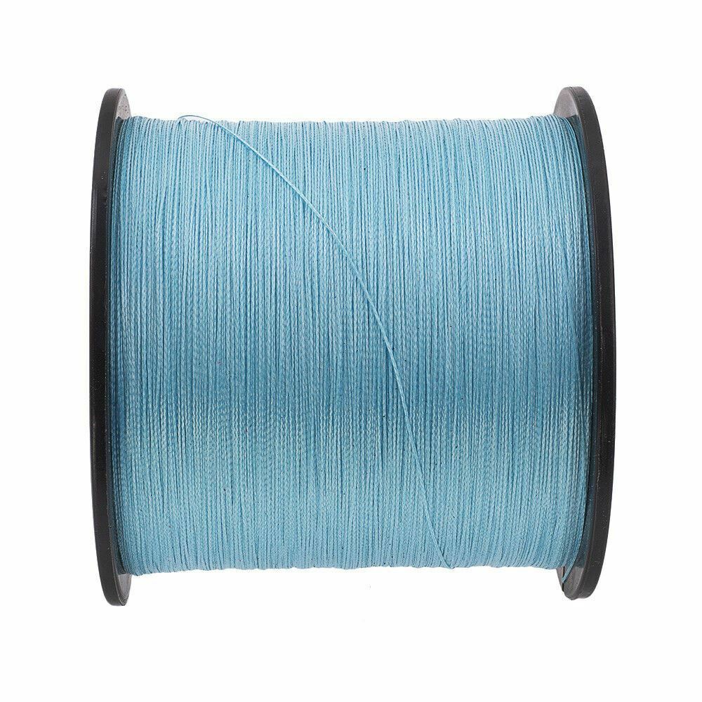 4S/&8S Strands 100M 300M 500M 1000M PE Super Braid Fishing Line Blue 6LB-300LB
