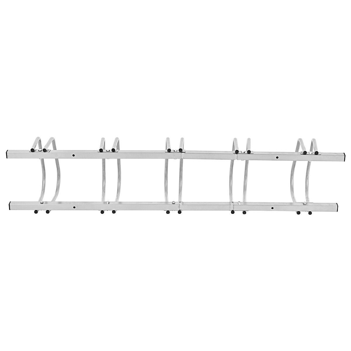 4//5//6 Bike Bicycle Stand Parking Garage Storage Organizer Cycling Rack Silver