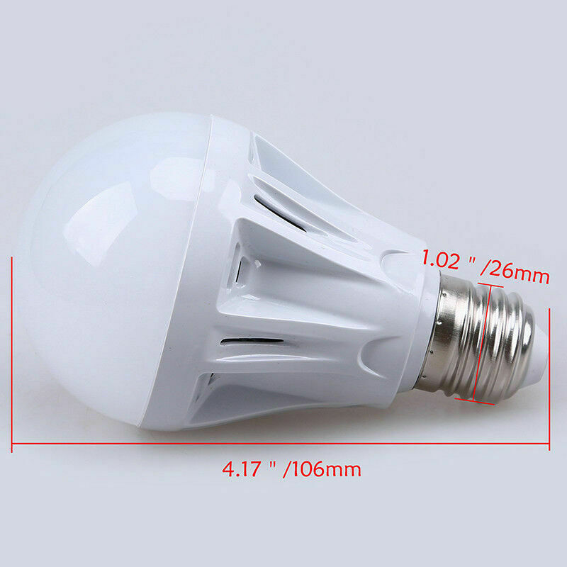 3W-9W E27 LED Microwave Motion Sensor White Light Lamp Home Bulb AC 85V-265V