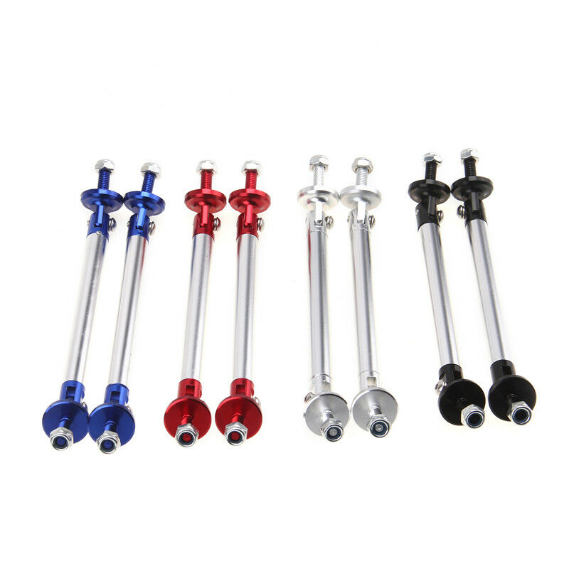 Silver Adjustable Front Bumper Lip Splitter Strut Rod Tie Support Bars For Audi