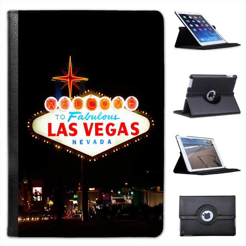 Benvenuti a Las Vegas Folio Custodia in pelle per iPad Mini /& Retina