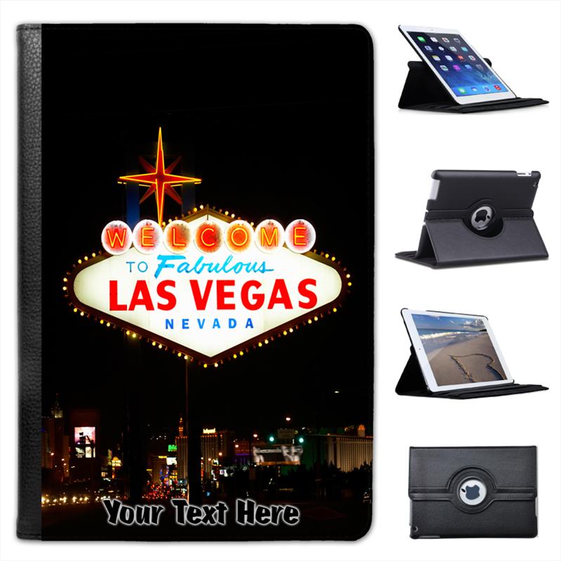 Benvenuti a Las Vegas Folio Custodia in pelle per iPad Mini /& Retina