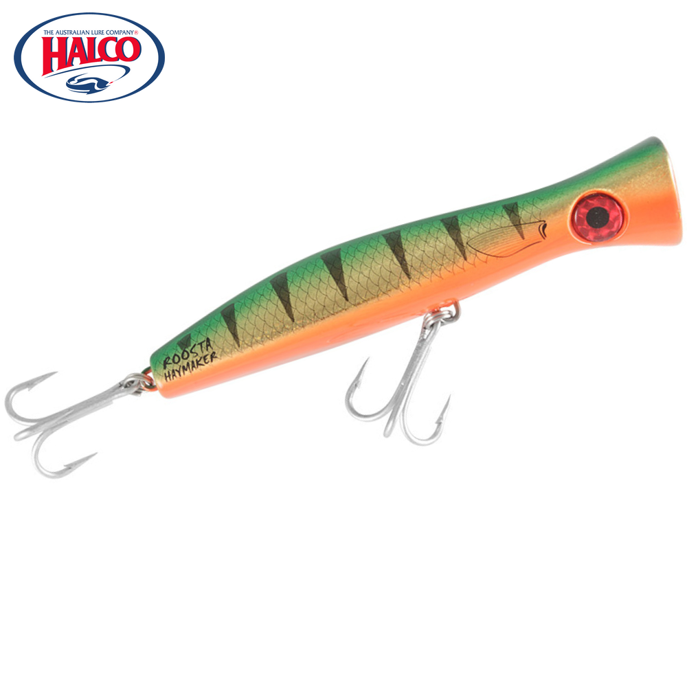 HALCO Ultimate Saltwater Topwater Popping Lure Roosta Popper 195 Haymaker