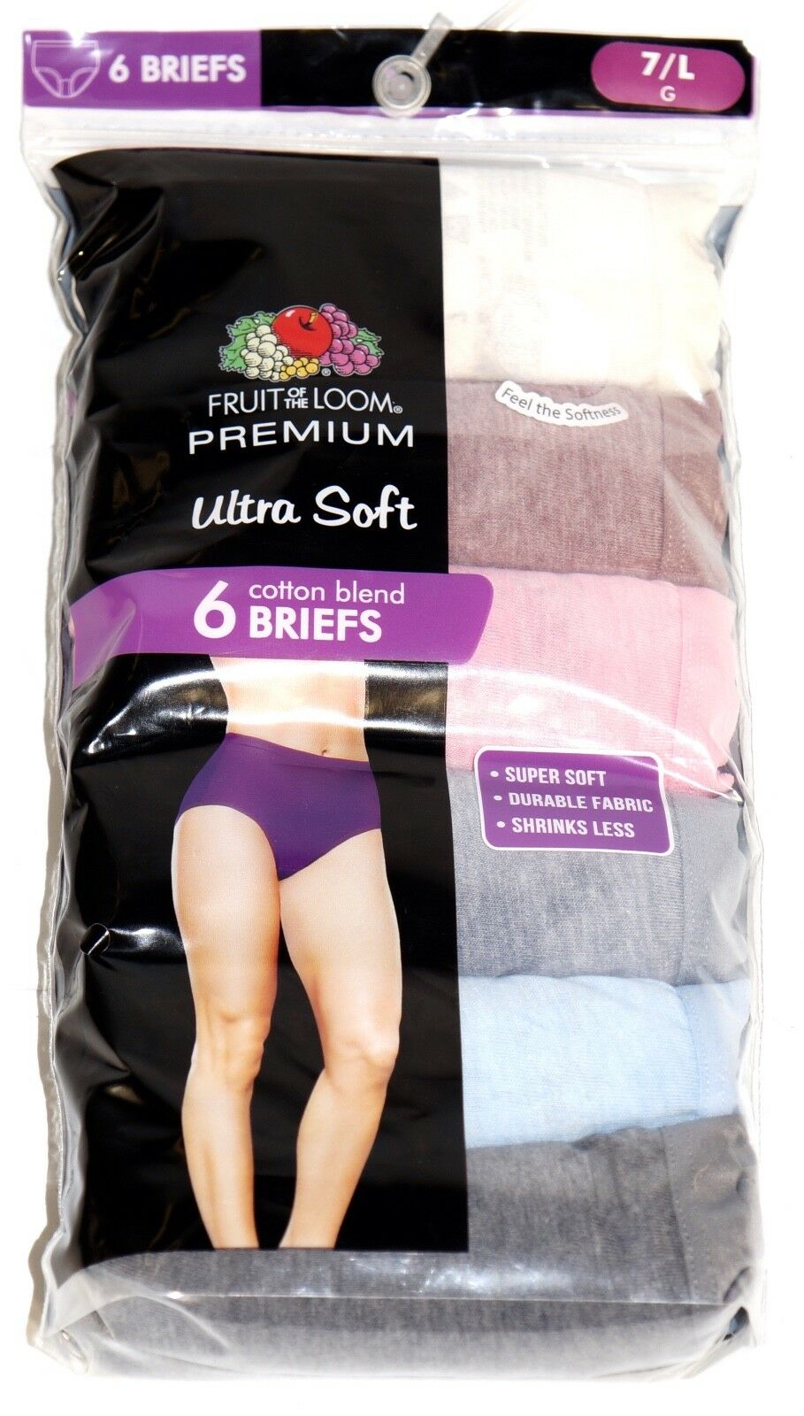 New 6 Pack Women/'s Briefs Premium Ultra Soft Underwear by Fruit of the Loom
