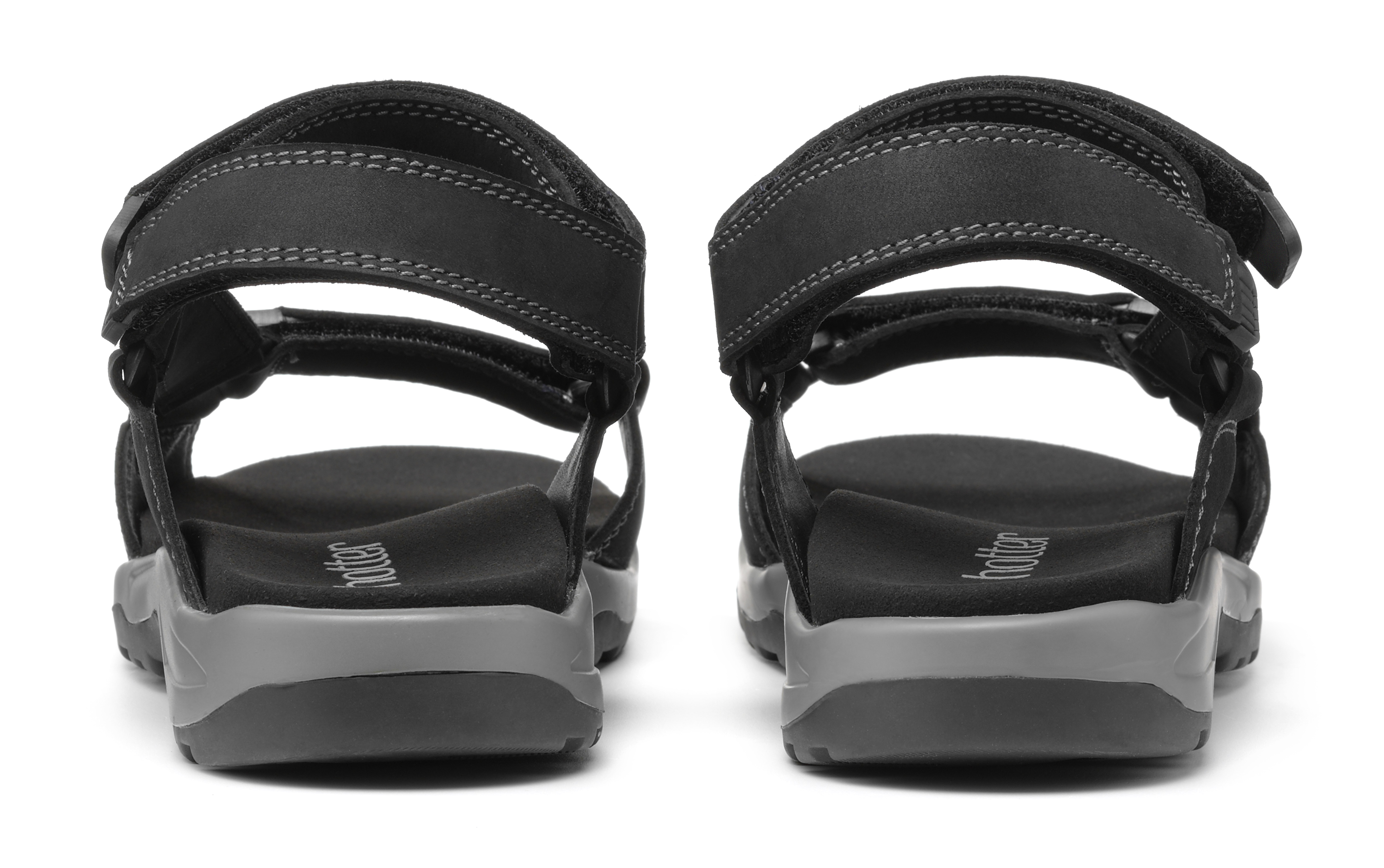 Hotter Men/'s Agile Sandal Waxed Nubuck Touch fastening Adult Sandals Casual