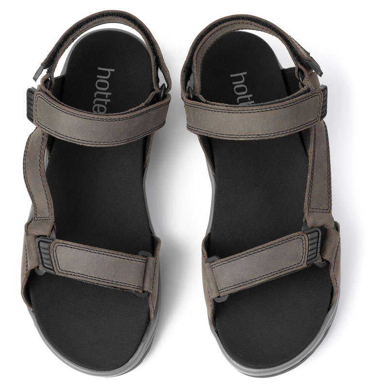 Hotter Men/'s Agile Sandal Waxed Nubuck Touch fastening Adult Sandals Casual