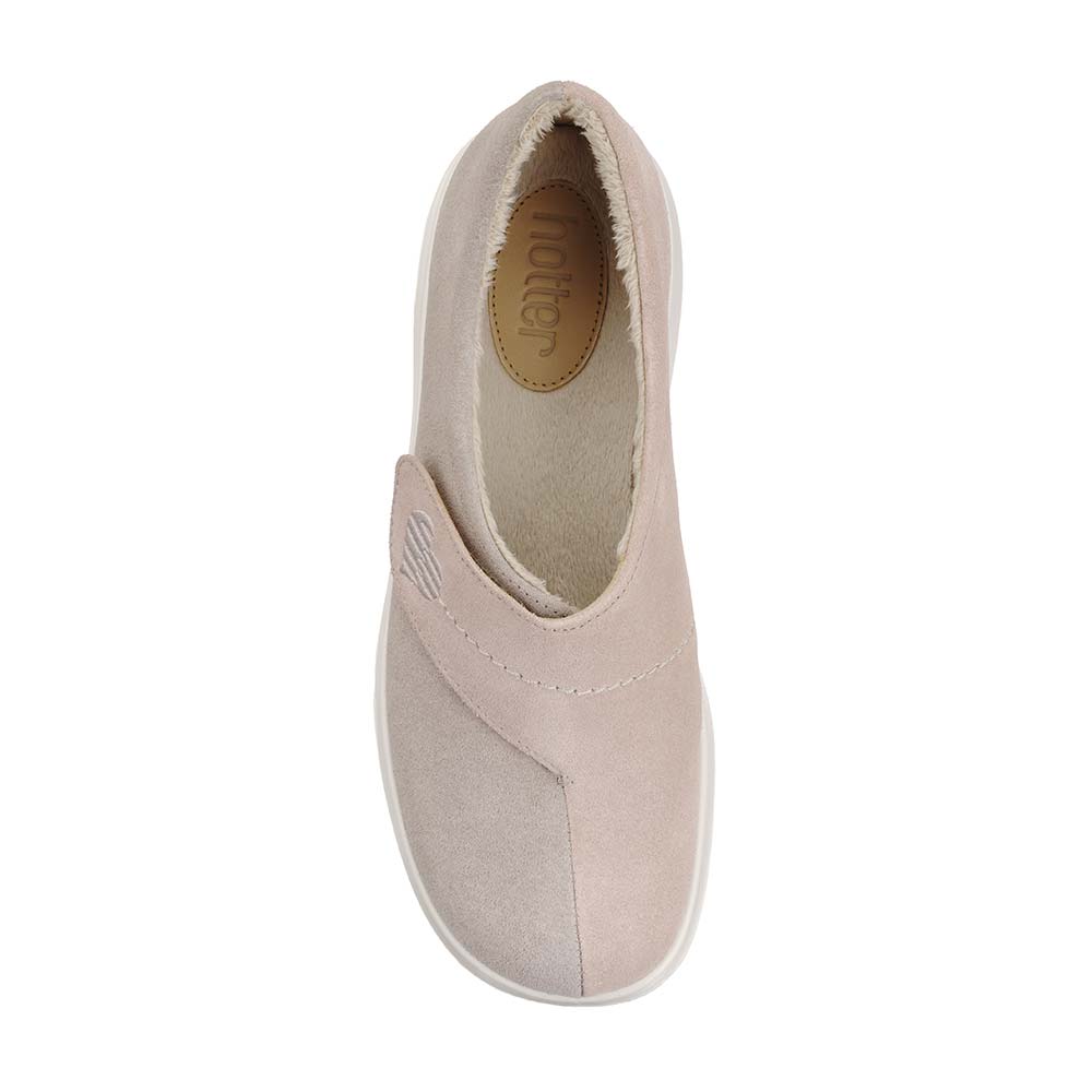 Hotter Women/'s Wrap Slipper Suede Touch Fastening Adult Slippers Casual Slipper