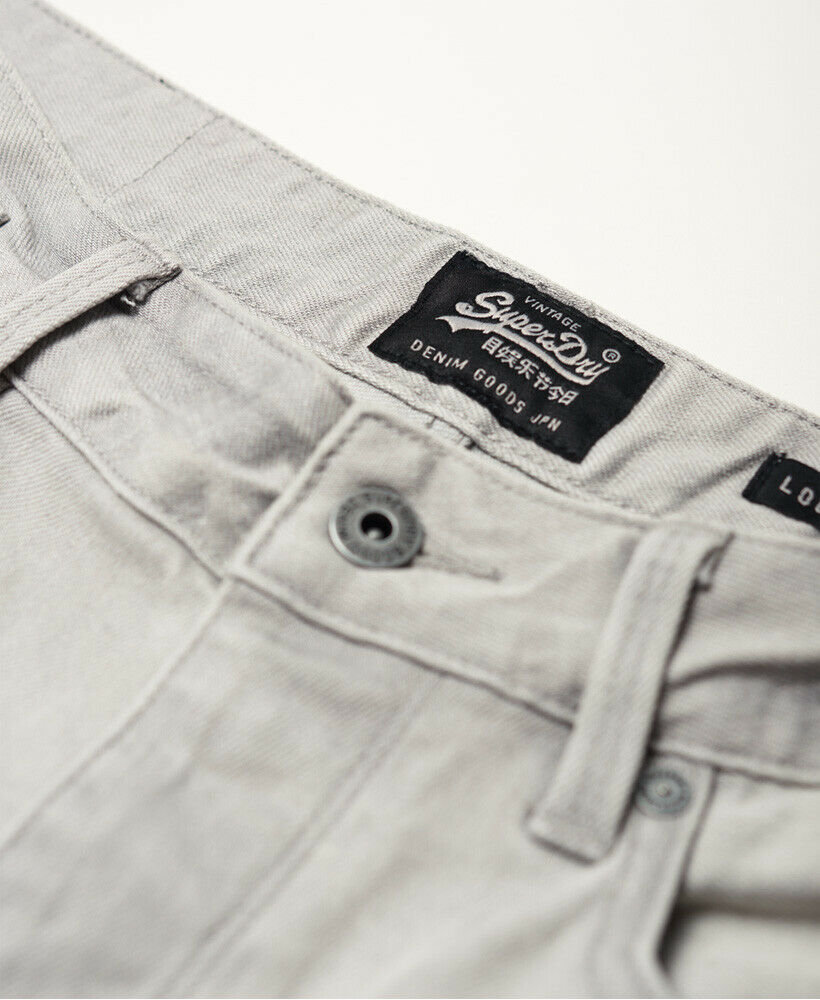 Nouvelle Chemise Superdry Biker Short Vista Gris