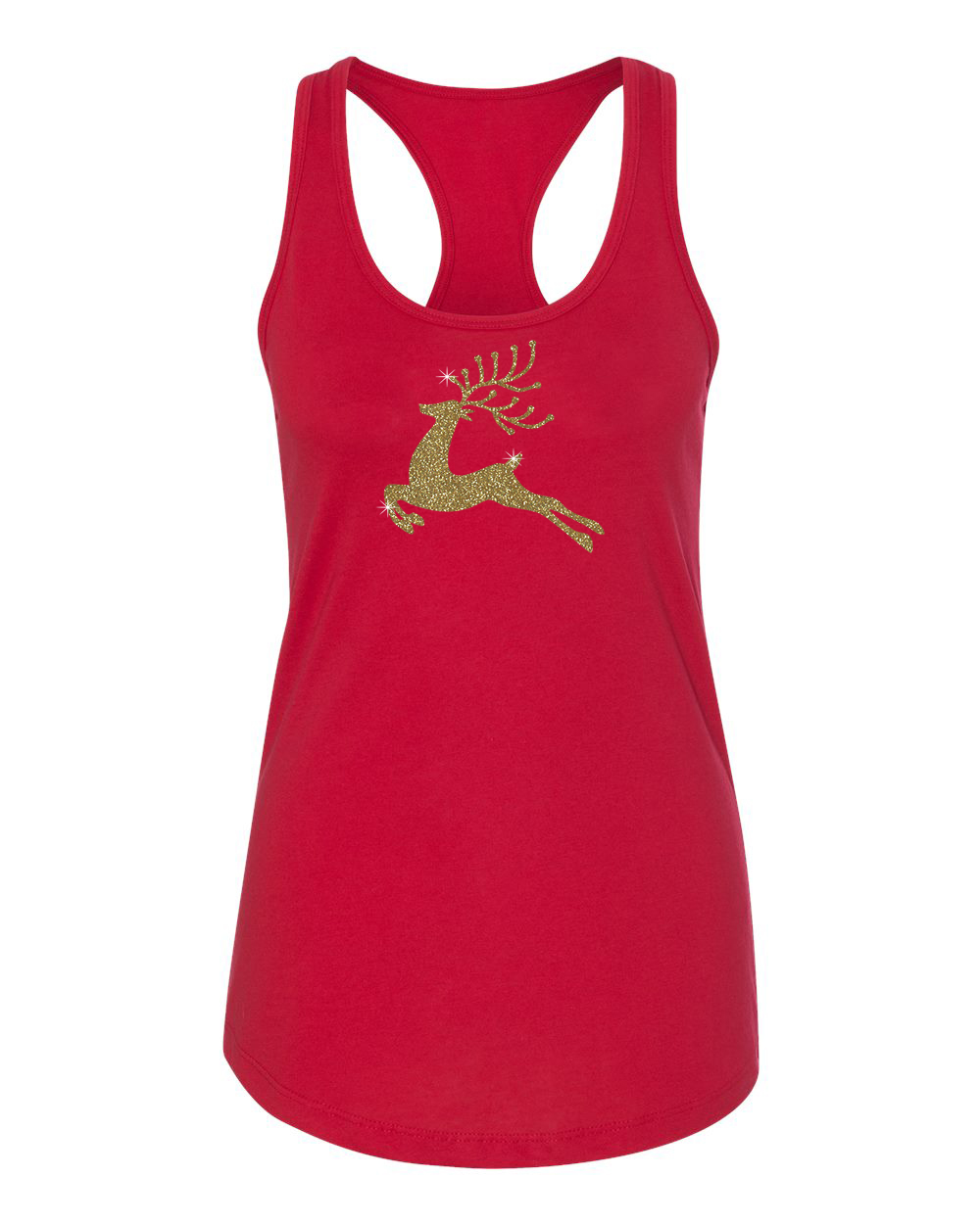 reindeer gold glitter christmas shirt womens racerback reindeer gold glitter christmas shirt womens racerback